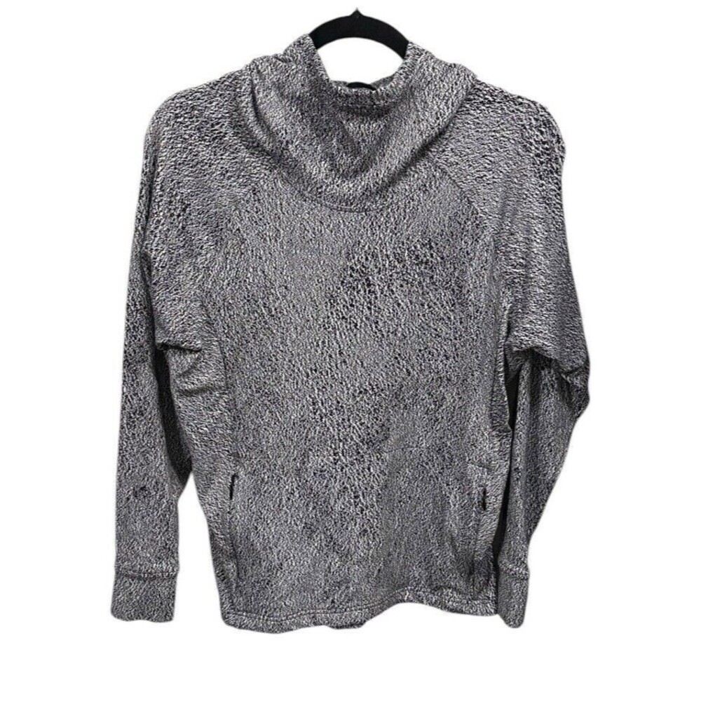 Lululemon Ready‎ To Rulu Hoodie Luon Spray Jacquard White Black Women's 8